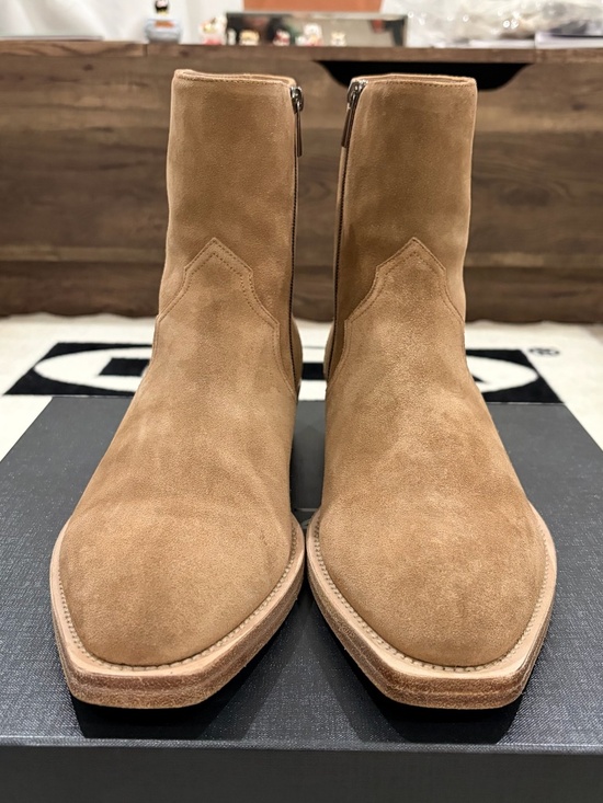 Stuart Weitzman Augustine Nubuck / Suede Leather Boot Chestnut / Tan main image 8